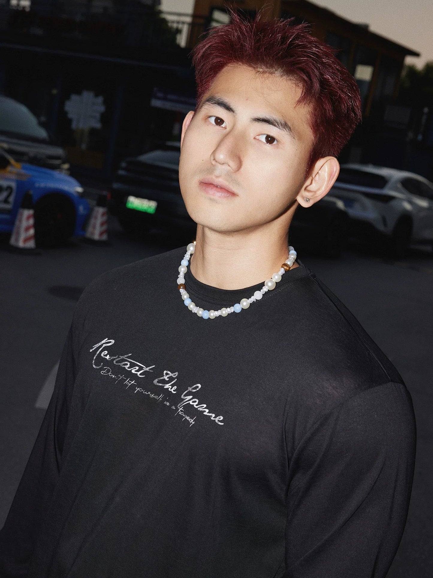 Midnight Reset Script Long Sleeve Tee