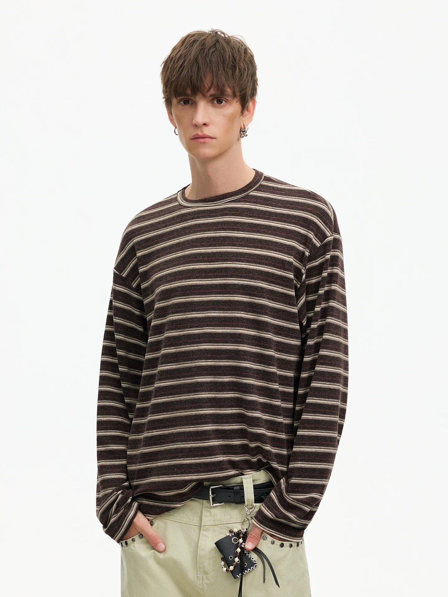 Strata Stripe Long‑Sleeve Tee