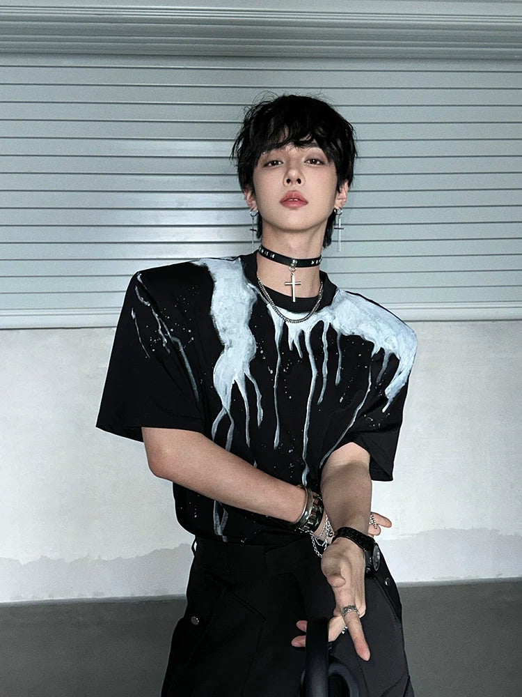 Drip Print Oversized T-Shirt