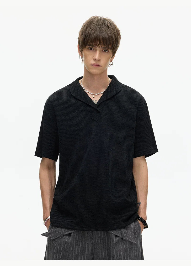 Slate Ridge Shawl Collar Knit Tee