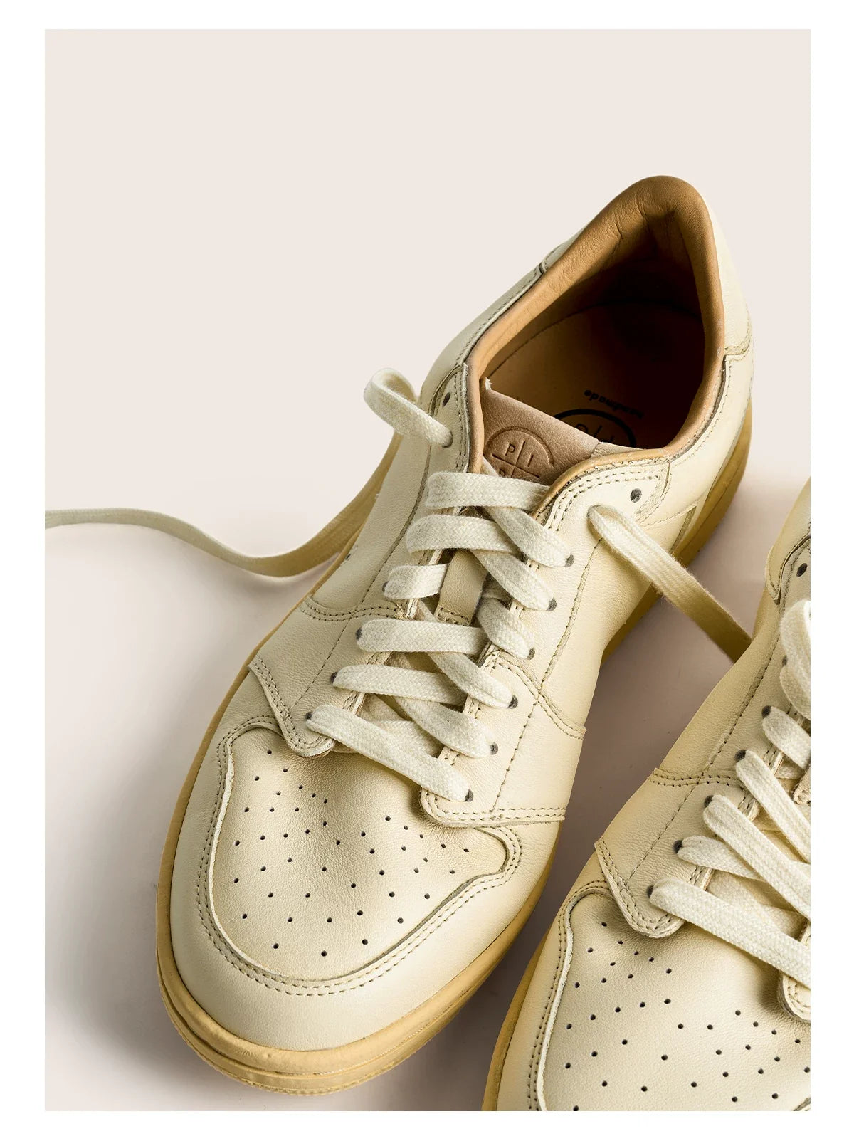 Vintage Court Cowhide Leather Sneakers - Skipkicks