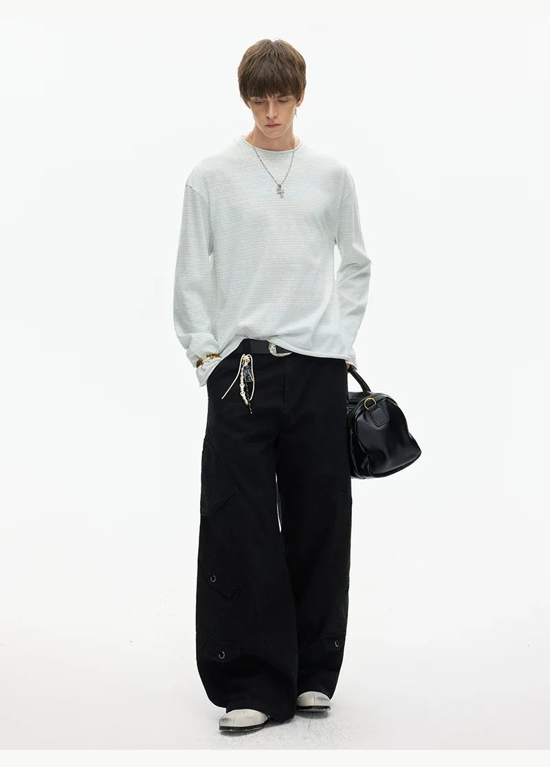 Tidal Stripe Layered Long Sleeve Tee