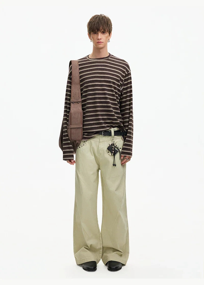 Strata Stripe Long‑Sleeve Tee