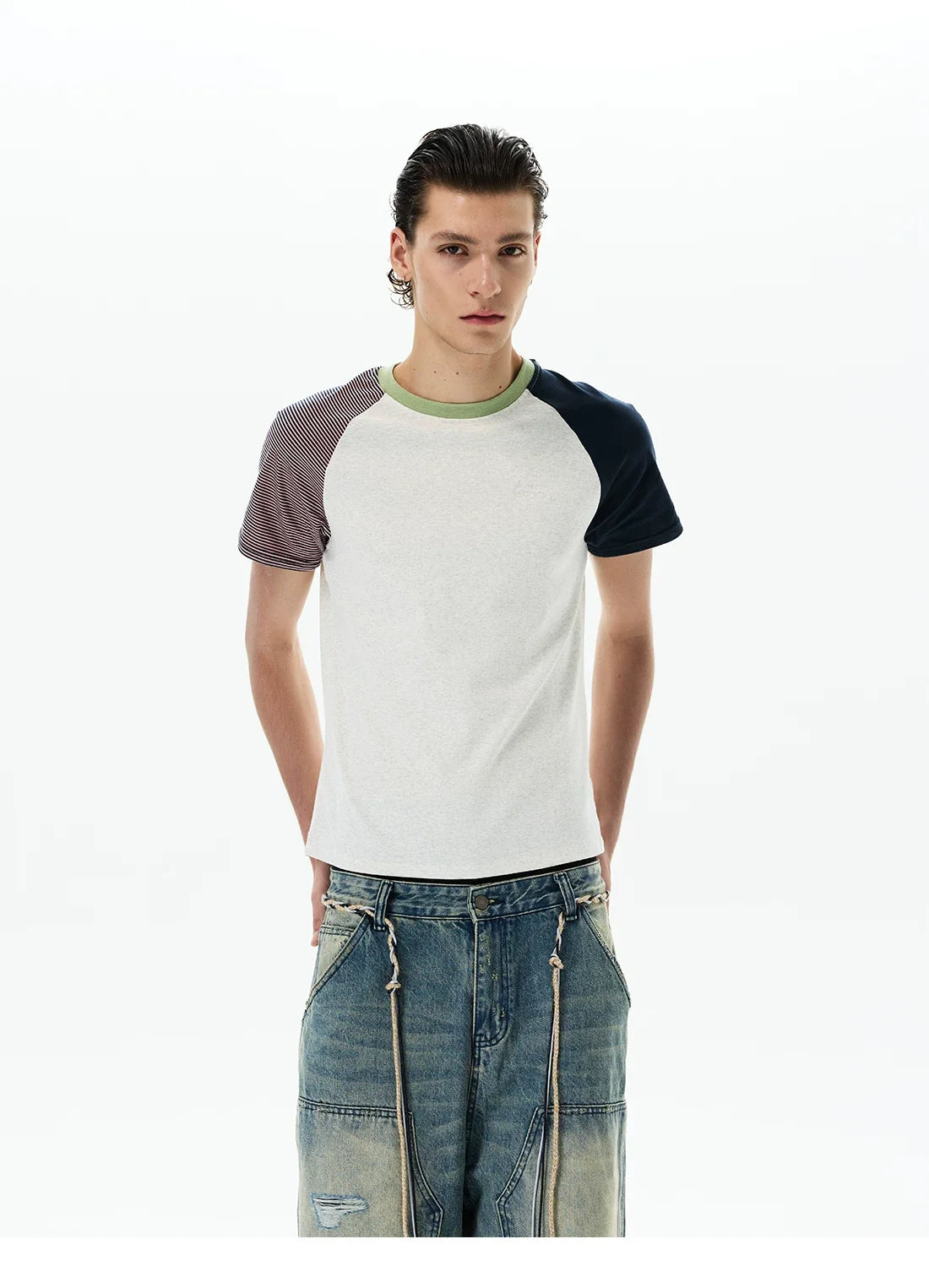 Tri-Block Raglan Tee