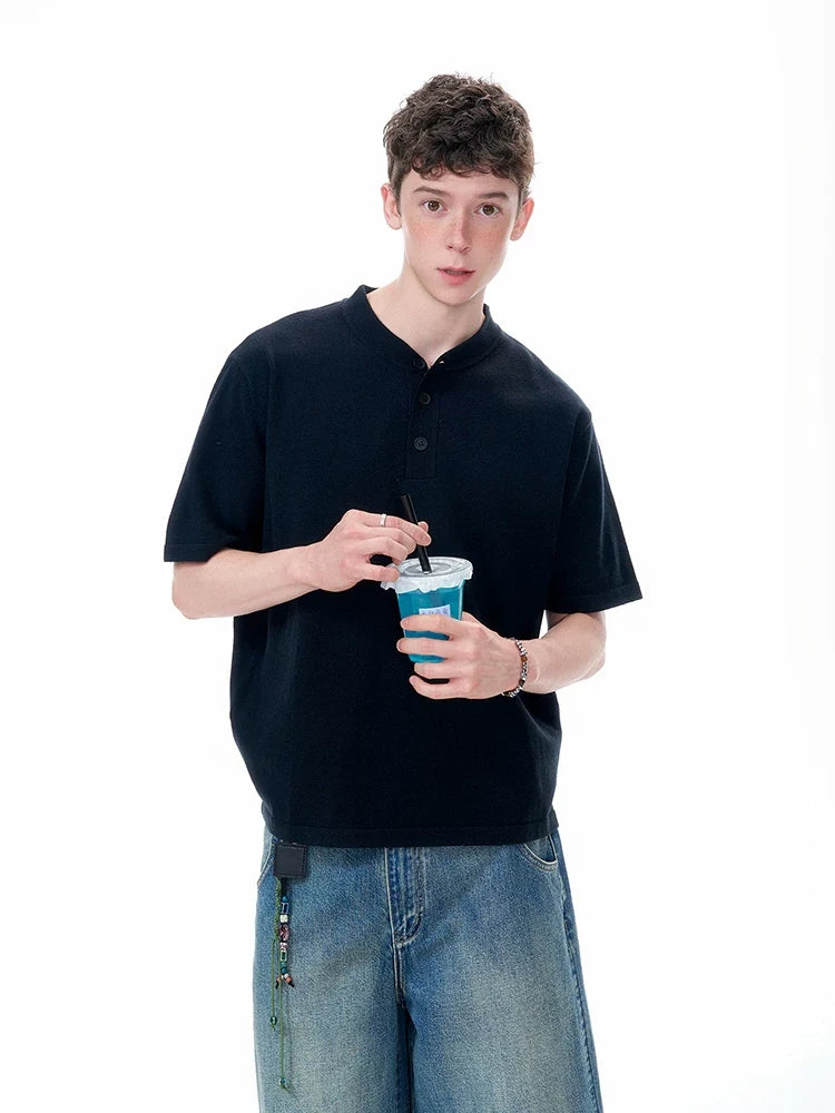 Cloudline Short-Sleeve Henley Tee