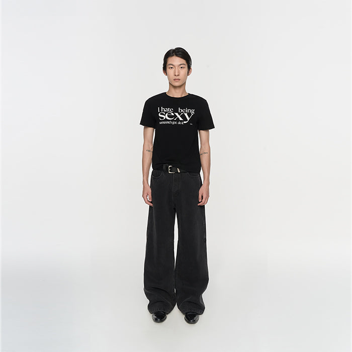 Letter-Print Short-Sleeve T-Shirt