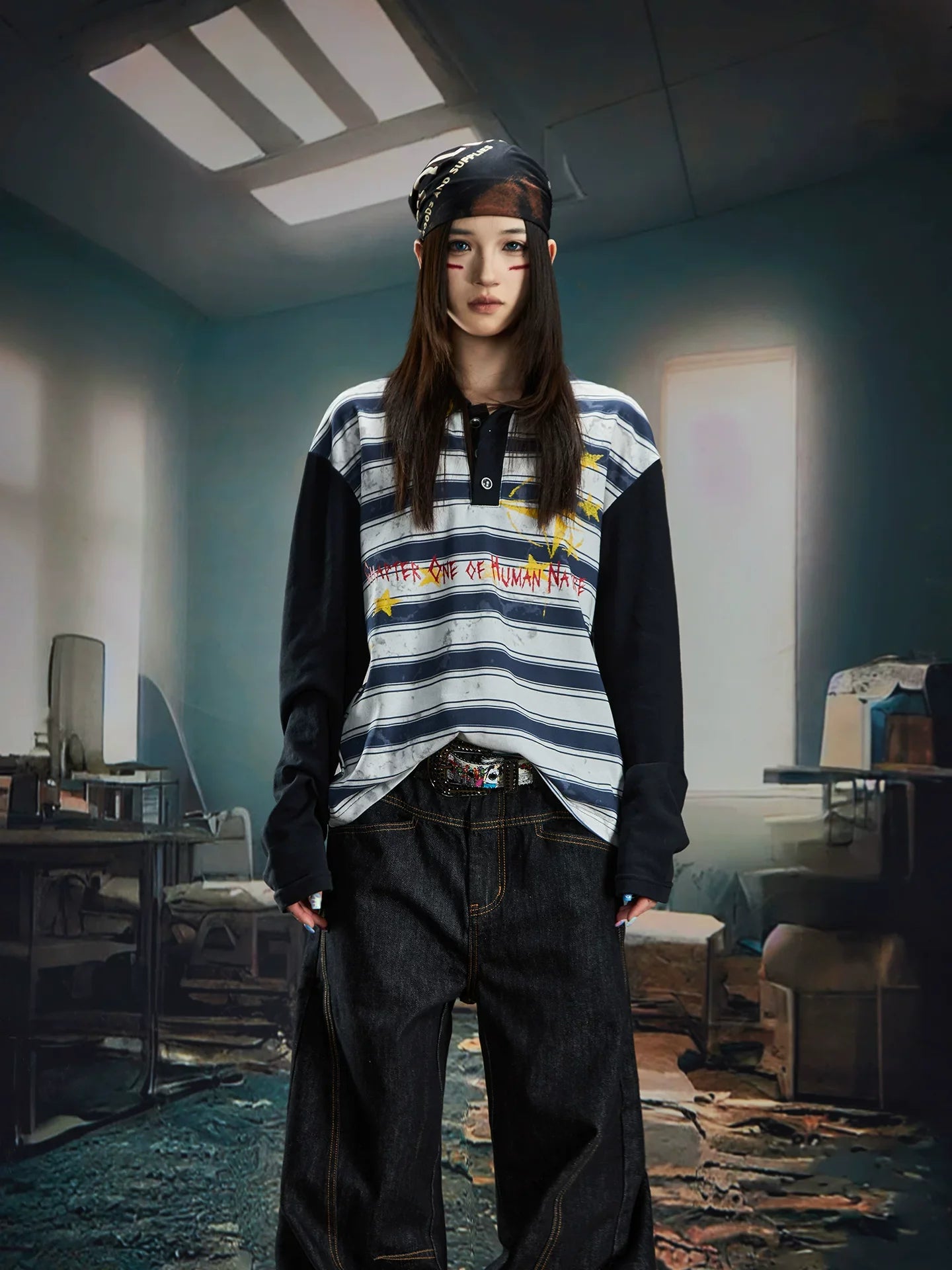 Starline Illumination Stripe Rugby Tee