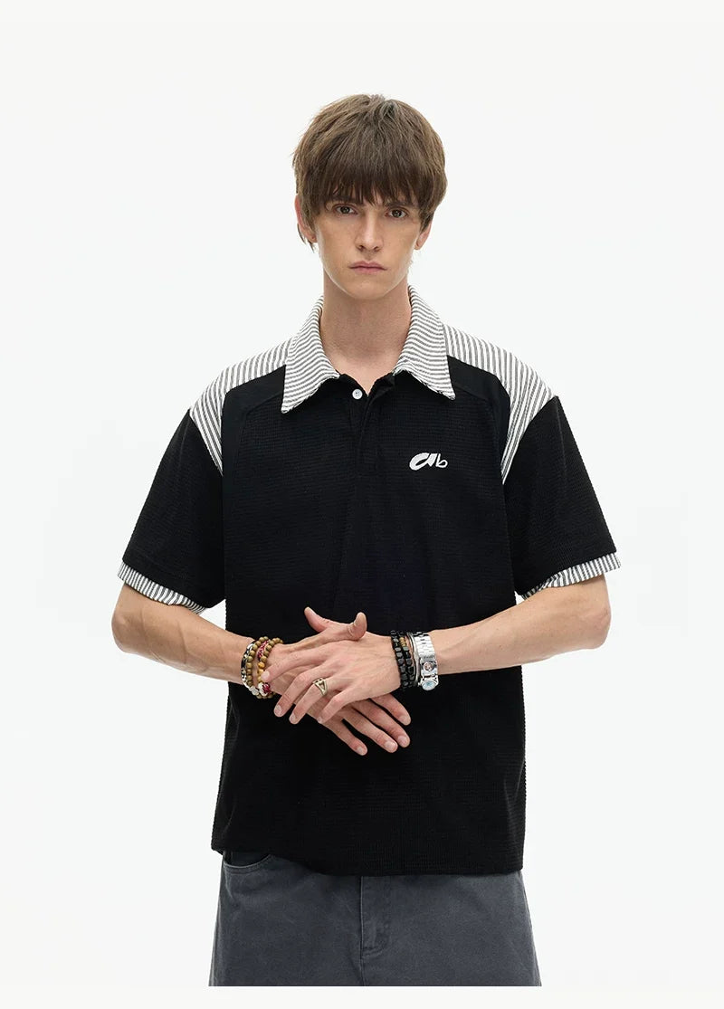 Stripe Collar Club Polo Tee