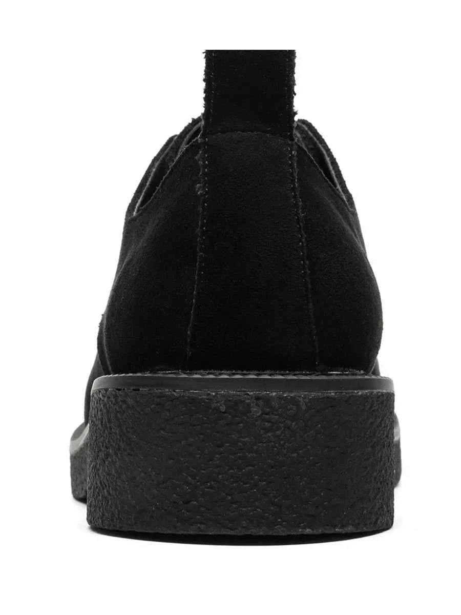 Chunky Suede Platform Derby Shoes
