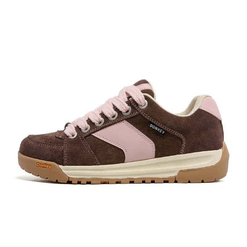 Crest Suede Court Sneakers - Skipkicks
