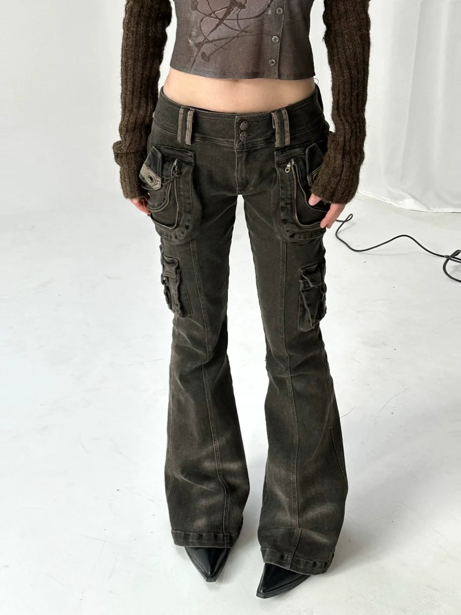 Obsidian Arsenal Cargo Flare Jeans