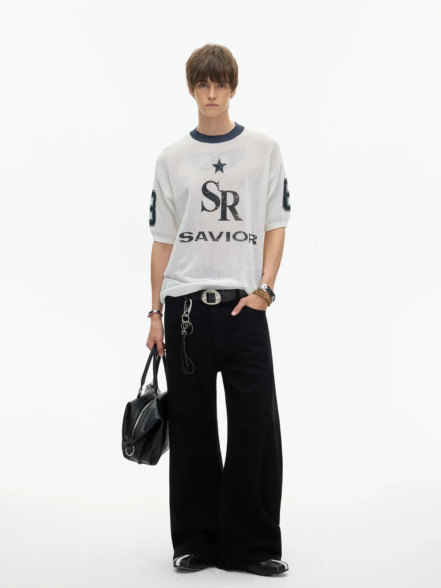 Star Savior Mesh Varsity Tee
