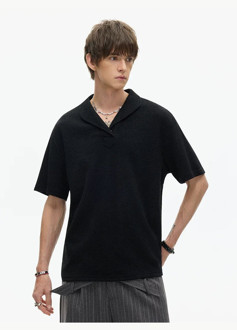 Slate Ridge Shawl Collar Knit Tee