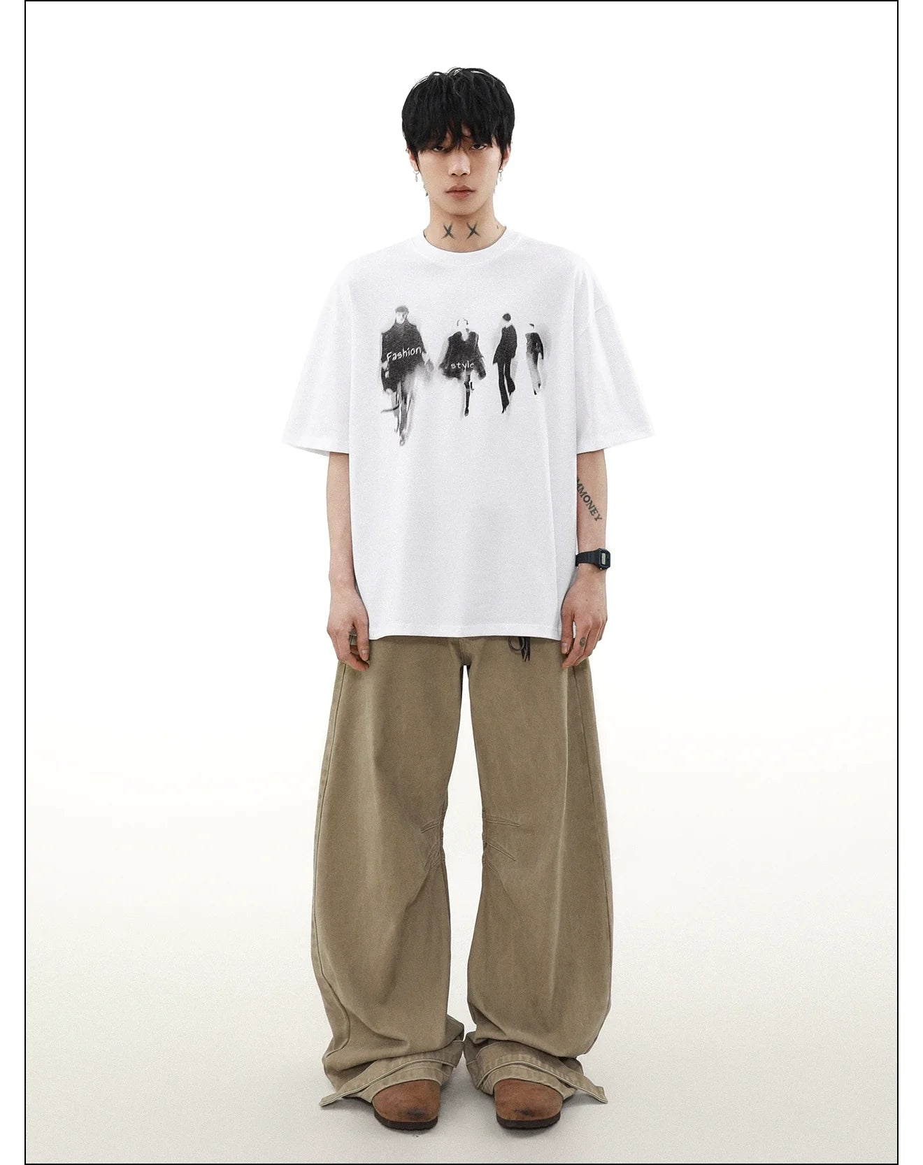 Runway Shadows Oversized Graphic Tee
