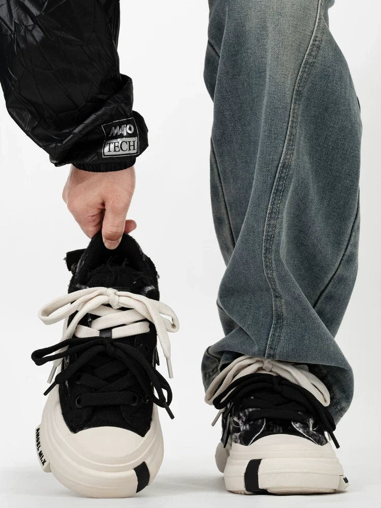 Marble Mismatch Street Sneakers