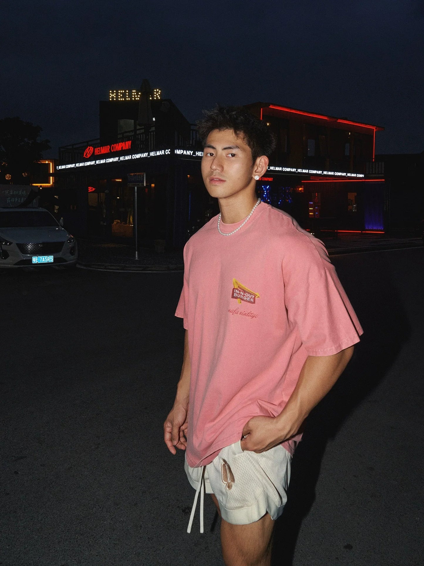 Washed Sunset Palm Graphic T-Shirt