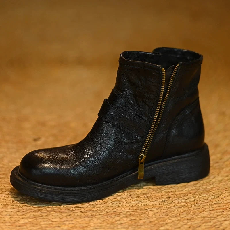Double Buckle Lamb Boots - Skipkicks