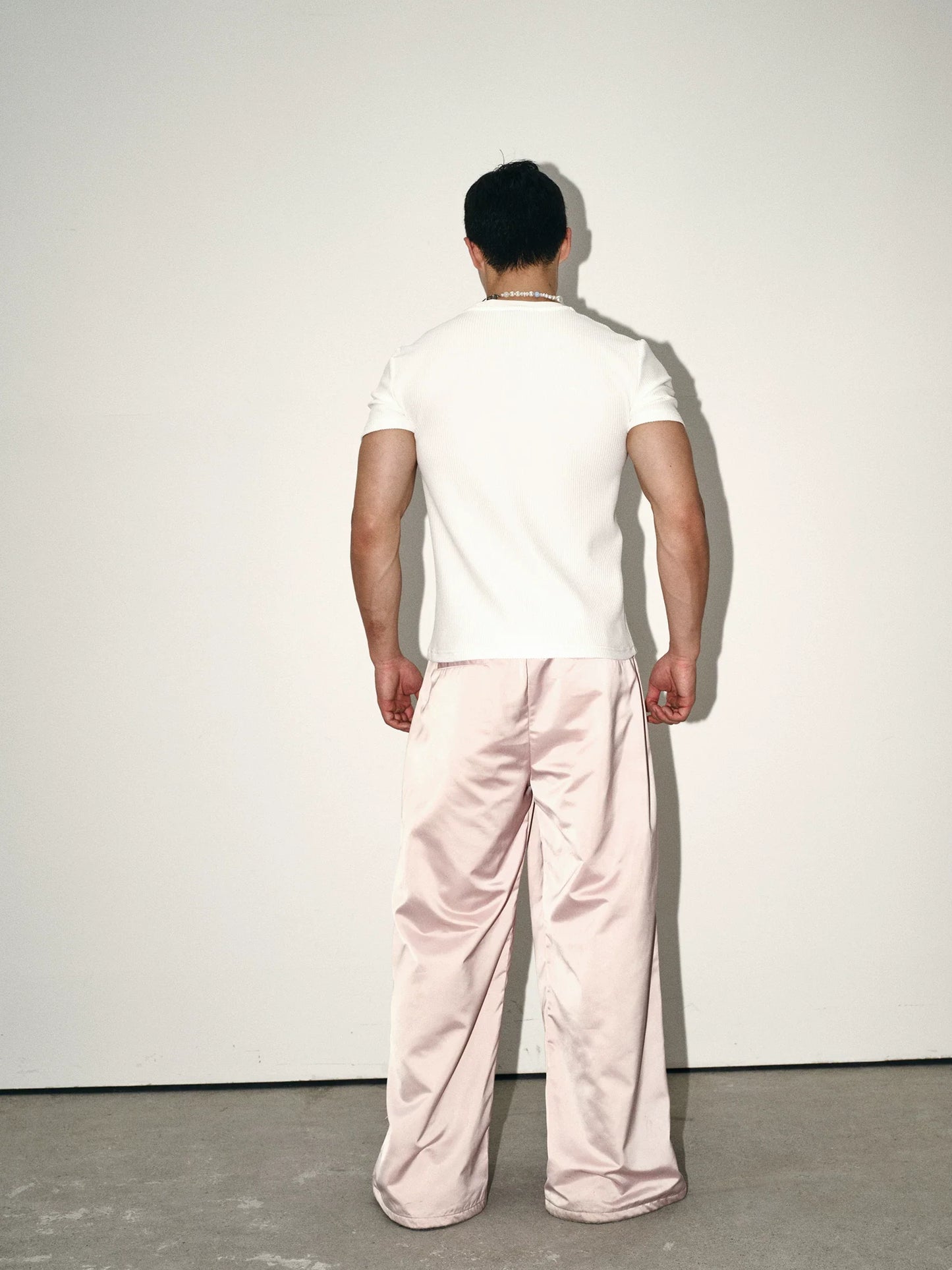White Suspender Graphic Tee