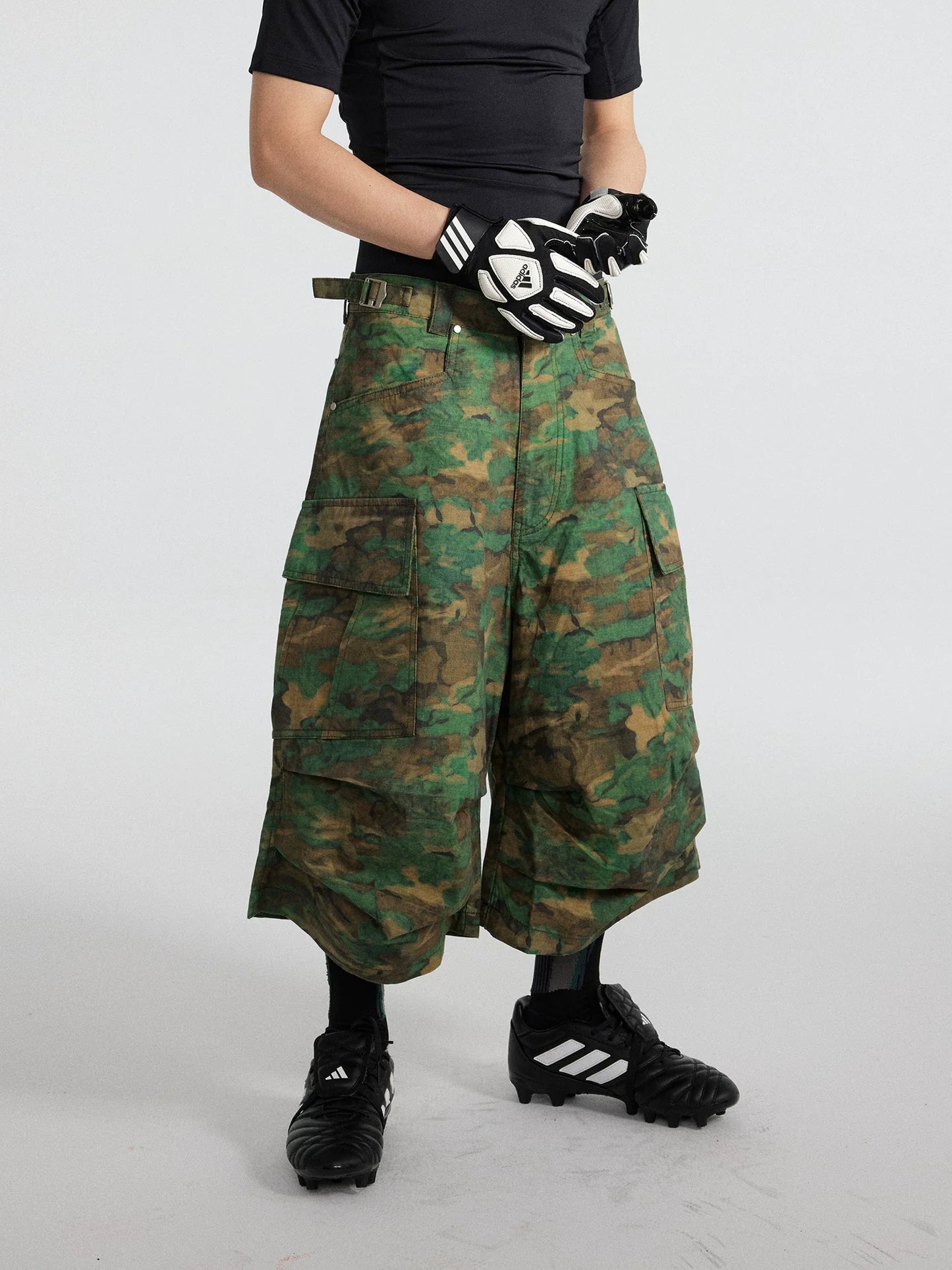 Timberfall Tiered Camo Cargo Shorts