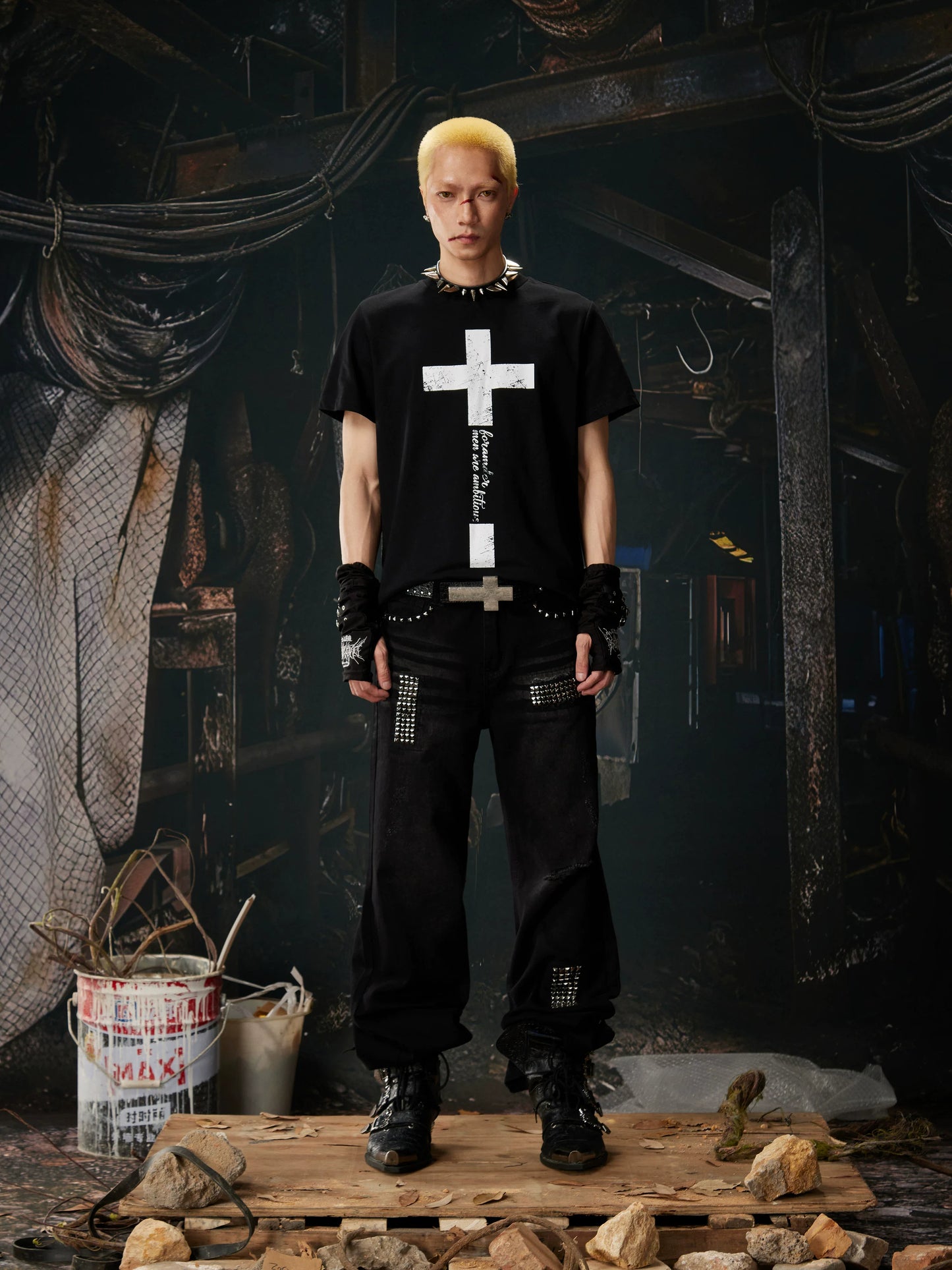 Sanctum Script Cross Graphic Tee