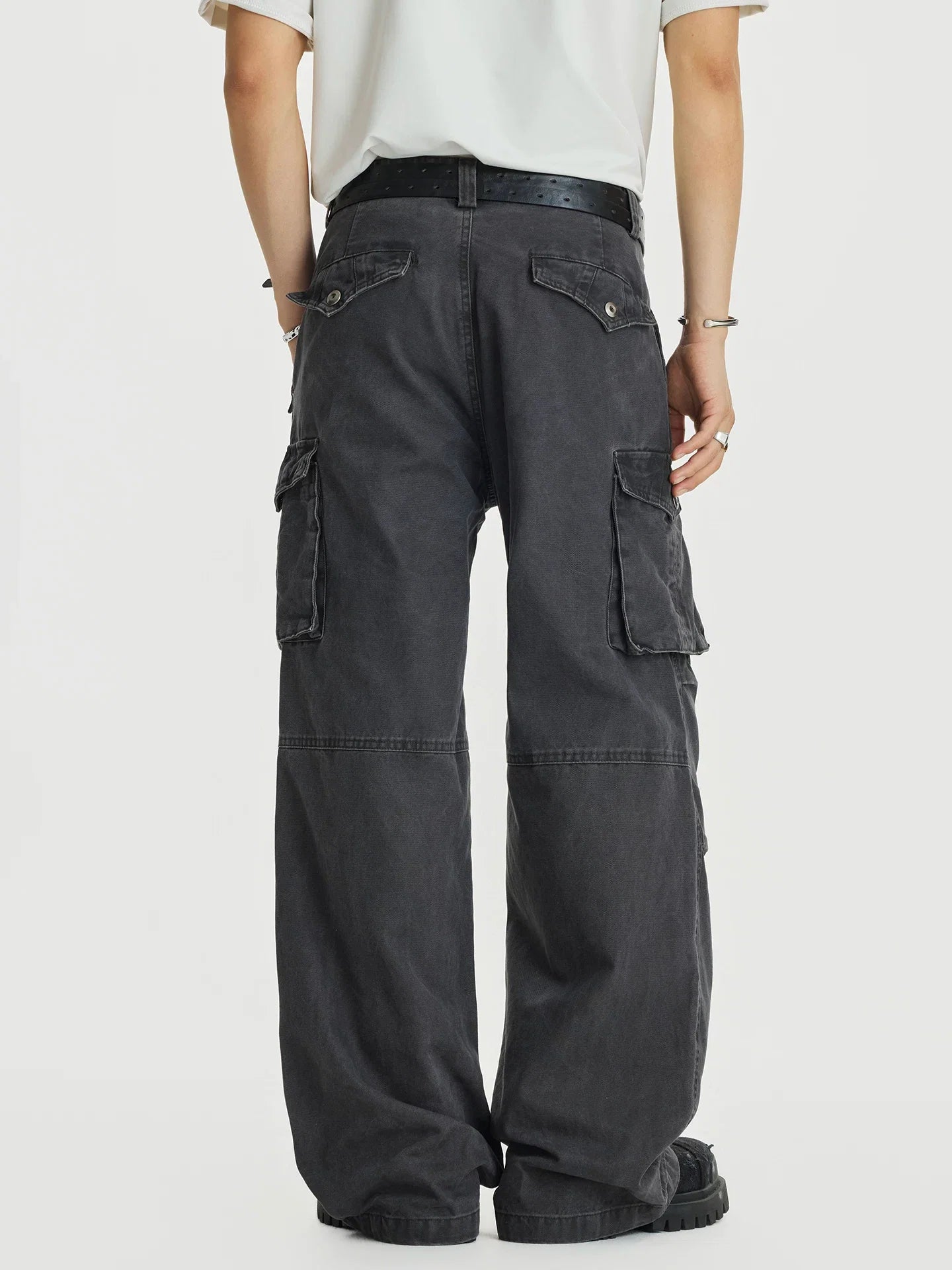 Carbon Stack Cargo Wide Pants