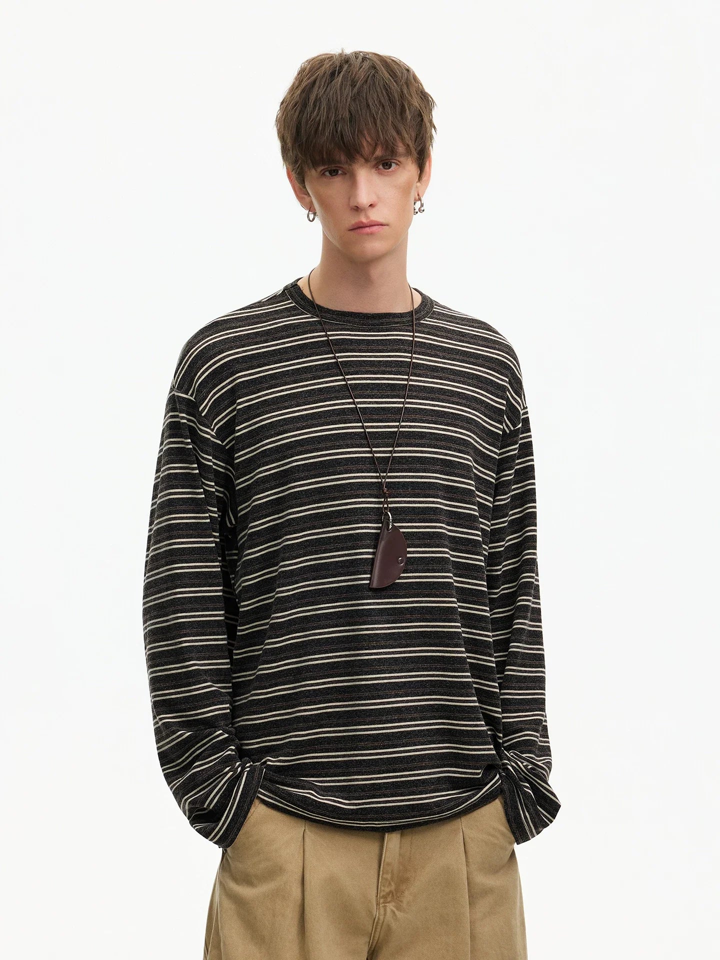Strata Stripe Long‑Sleeve Tee
