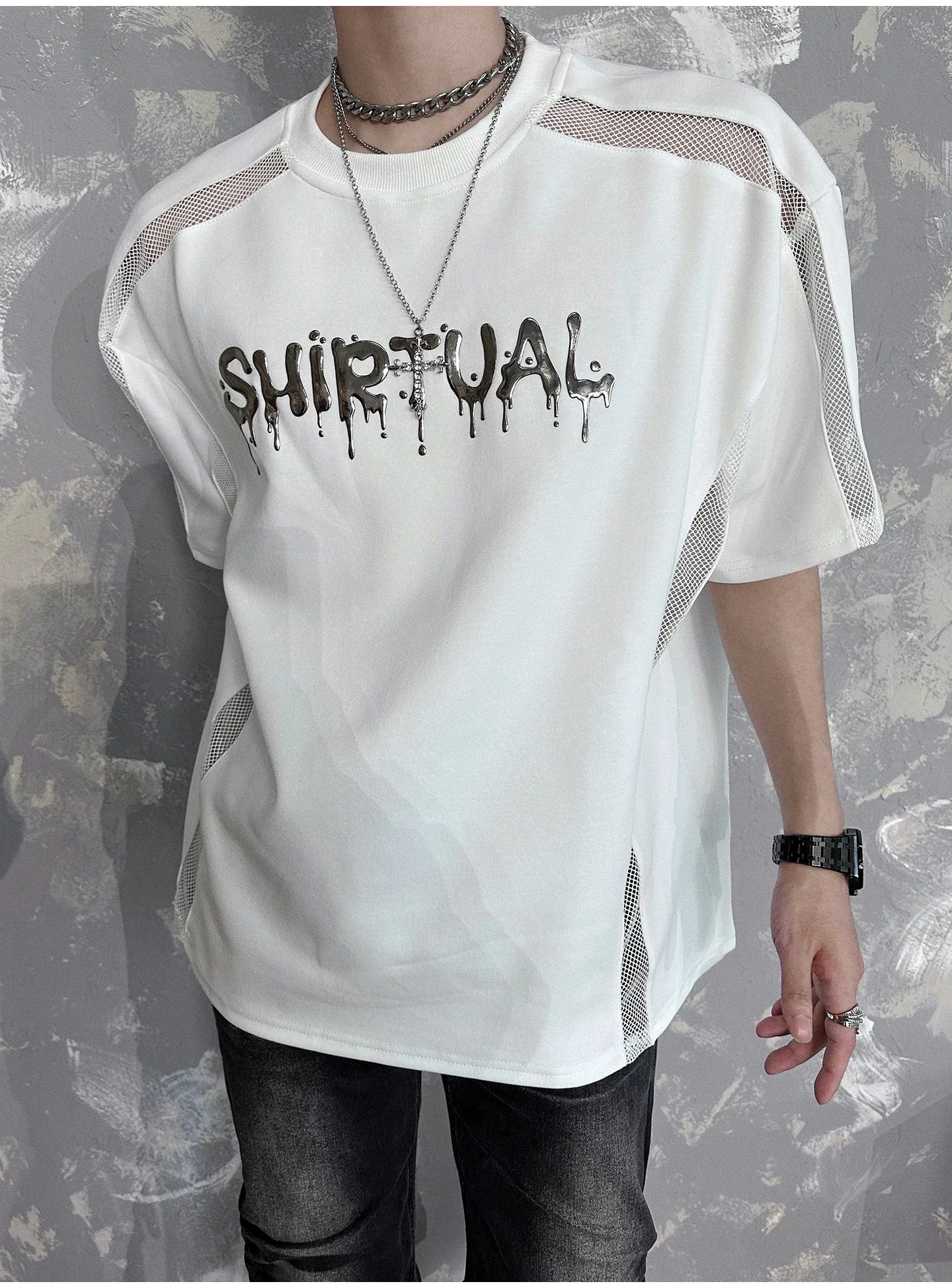 Chrome Spirit Mesh Ritual Tee