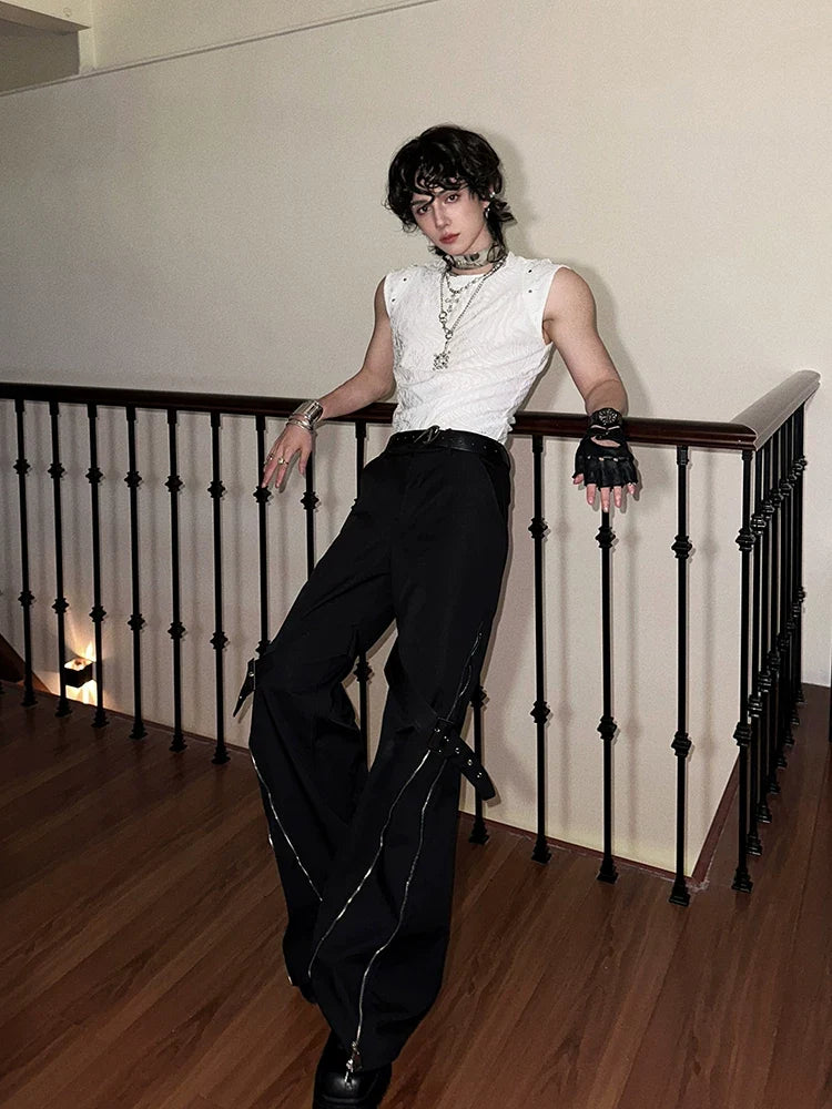 Nocturne Ripple Textured Sleeveless Top