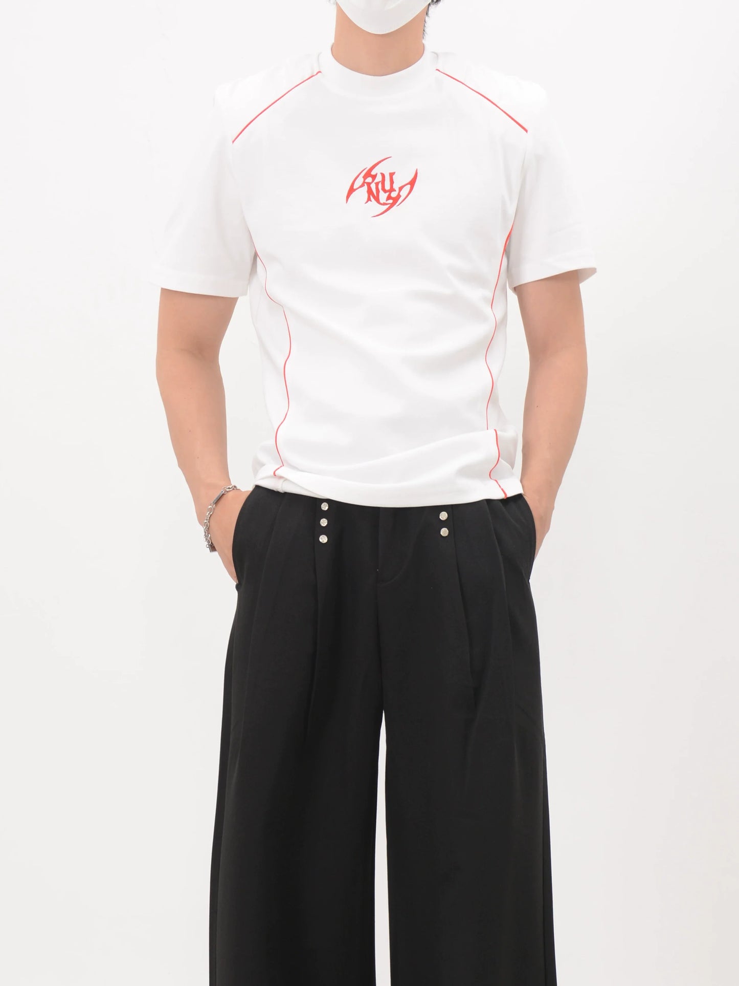 Crimson Circuit Fitted Tee