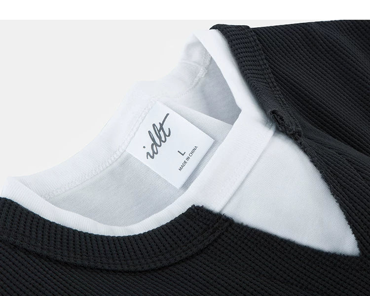 Layernotch Waffle Long Sleeve Tee