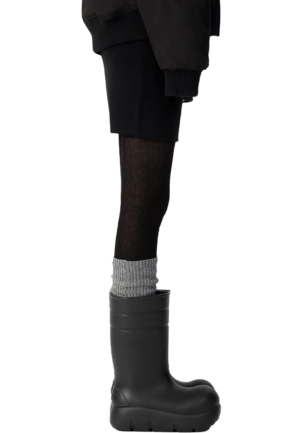 Black Tall Waterproof Platform Boots