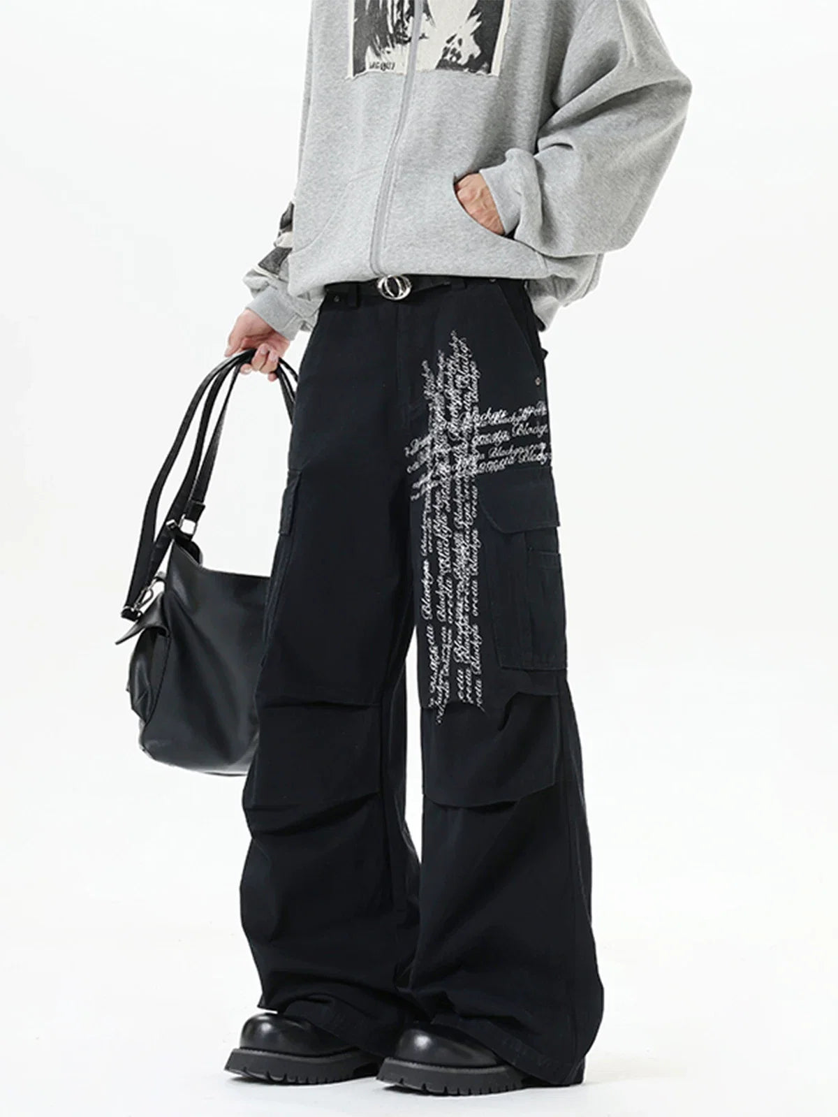 Inkstream Script Cargo Pants - Bold Style Meets Comfort