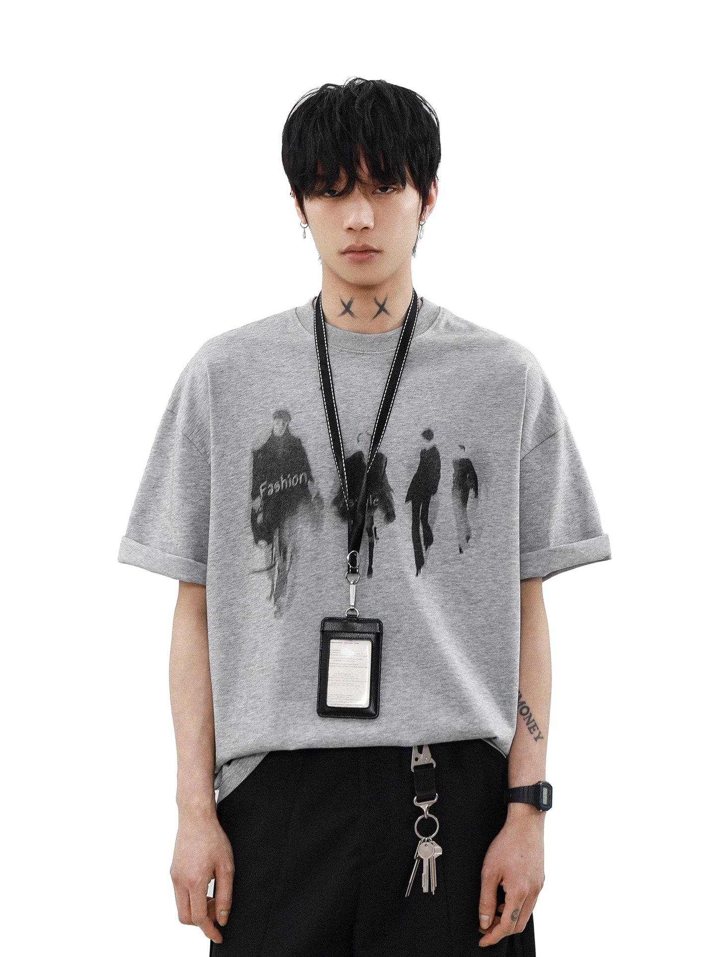 Runway Shadows Oversized Graphic Tee