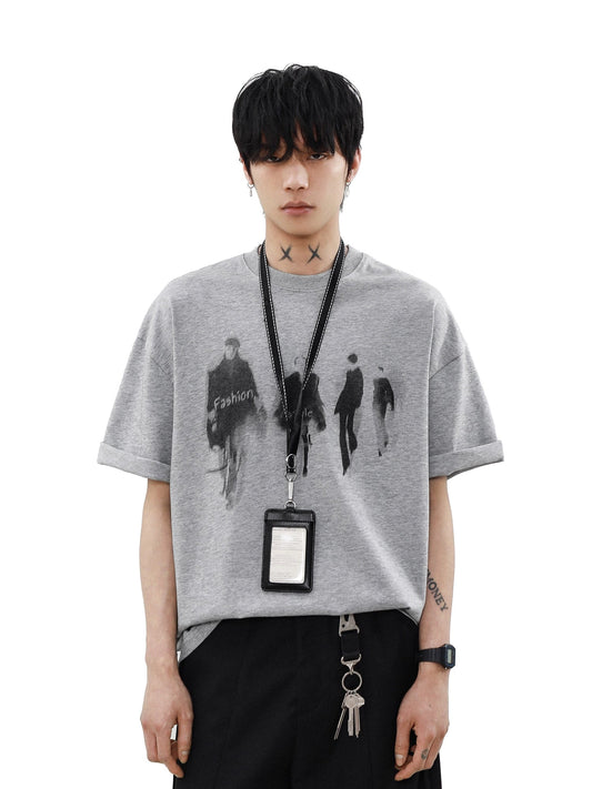 Runway Shadows Oversized Graphic Tee