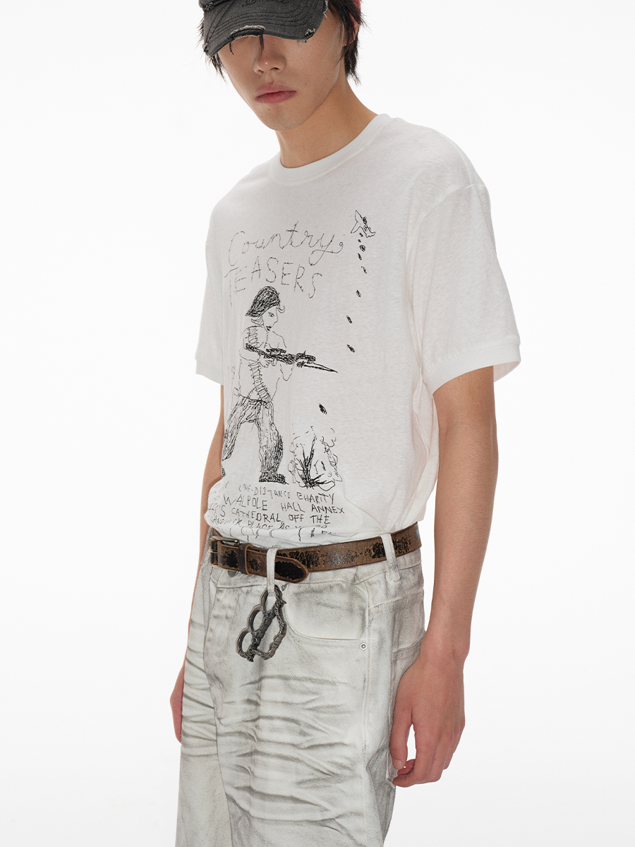 Country Teasers Sketch Graphic T-Shirt