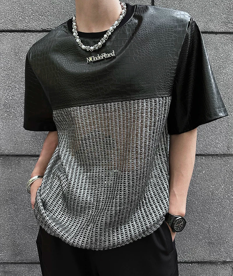 Chrome Grid Splice Panel Tee
