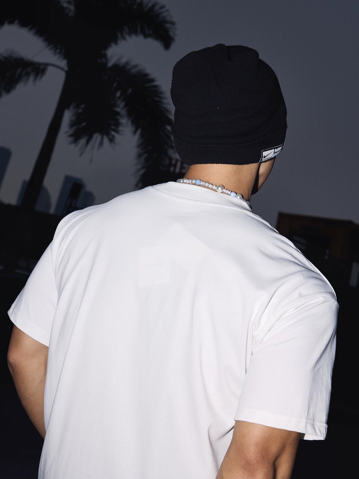 Blurred Walker Graphic White Tee
