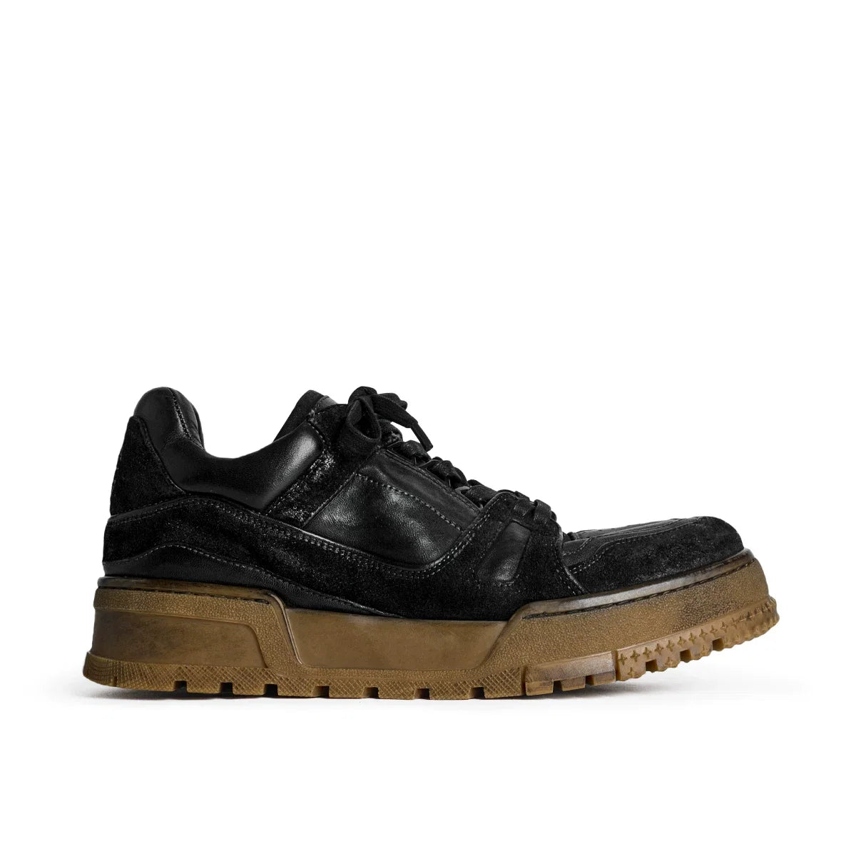Vintage Washed Hand-Painted Chunky Sneakers - Skipkicks