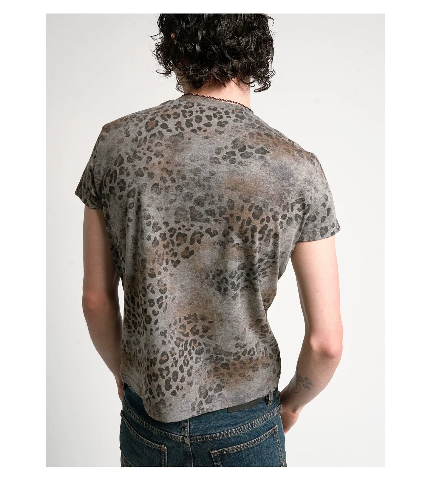 Attention Leopard Henley Tee