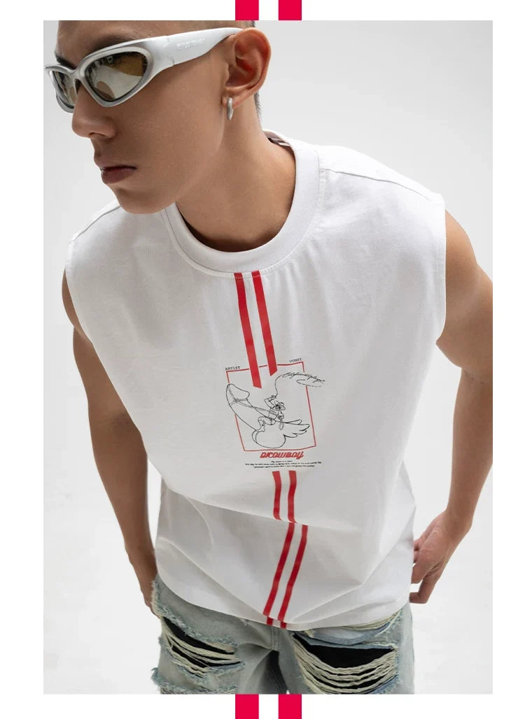Redline Cowboy Graphic Sleeveless Tee
