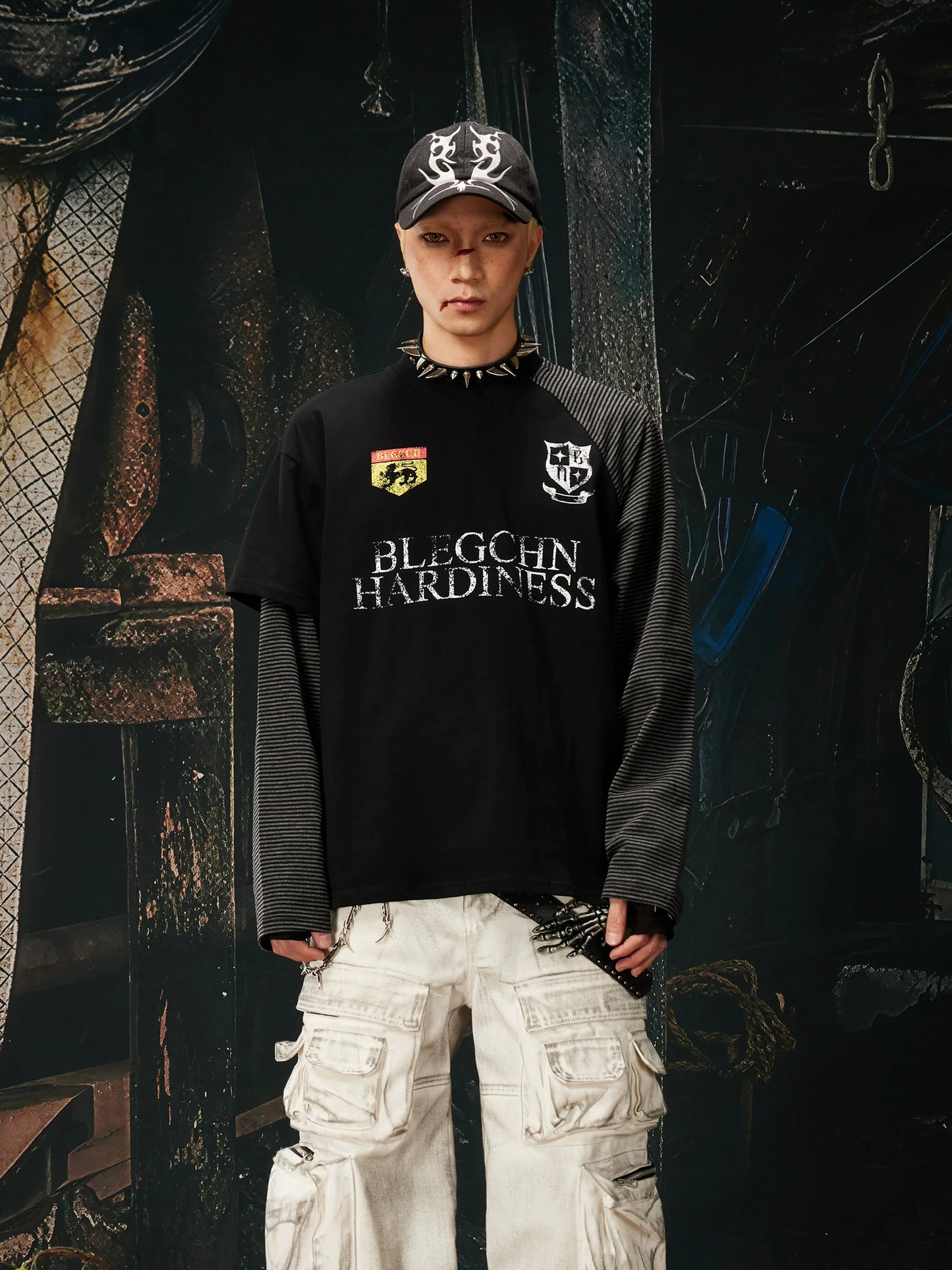 Ironcrest Varsity Striped Sleeve Longsleeve