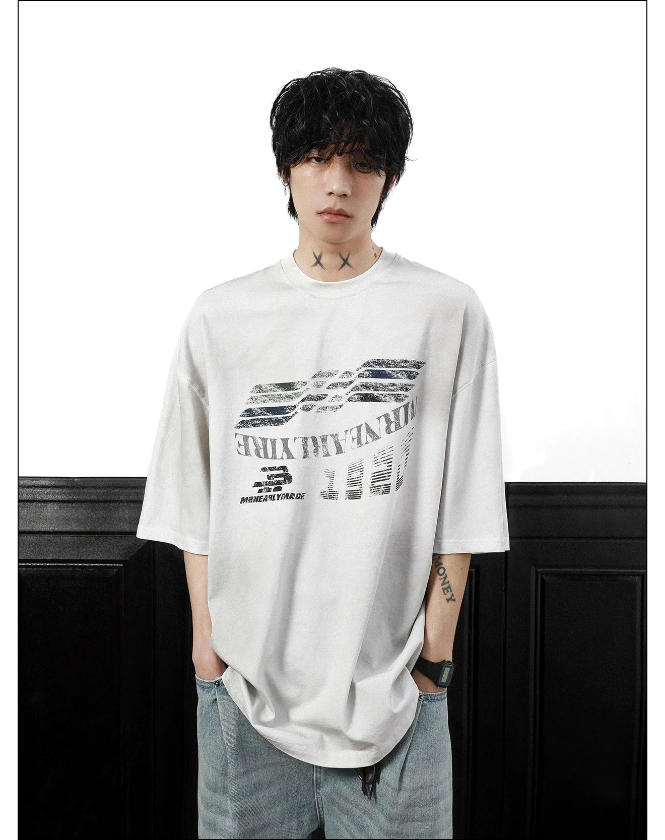 Gridline Drift Graphic Oversized Tee