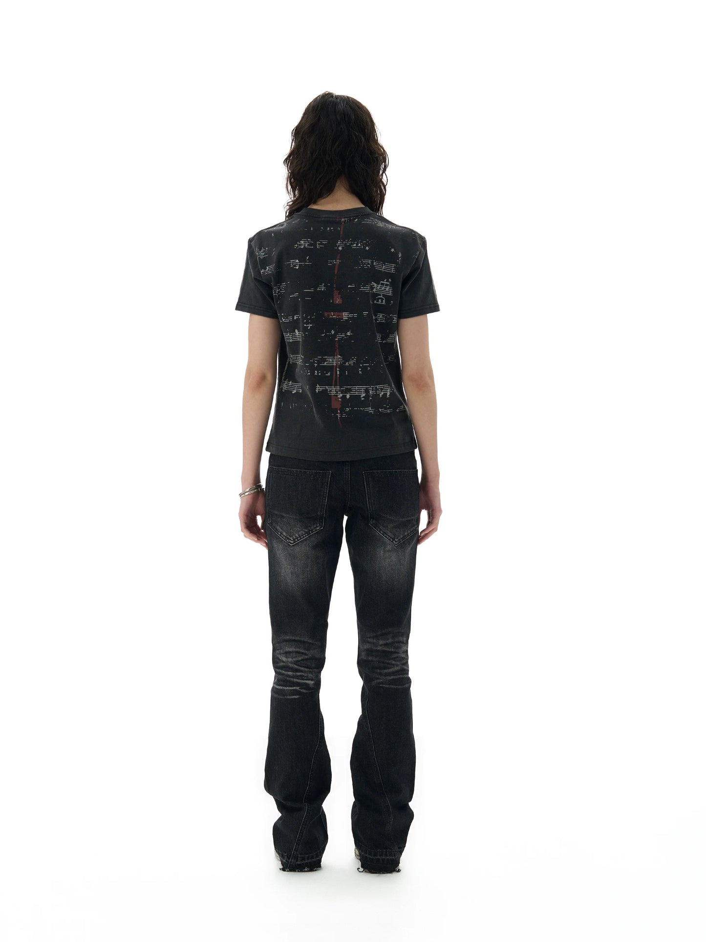 Starlit Sheet Music Shoulder Tee