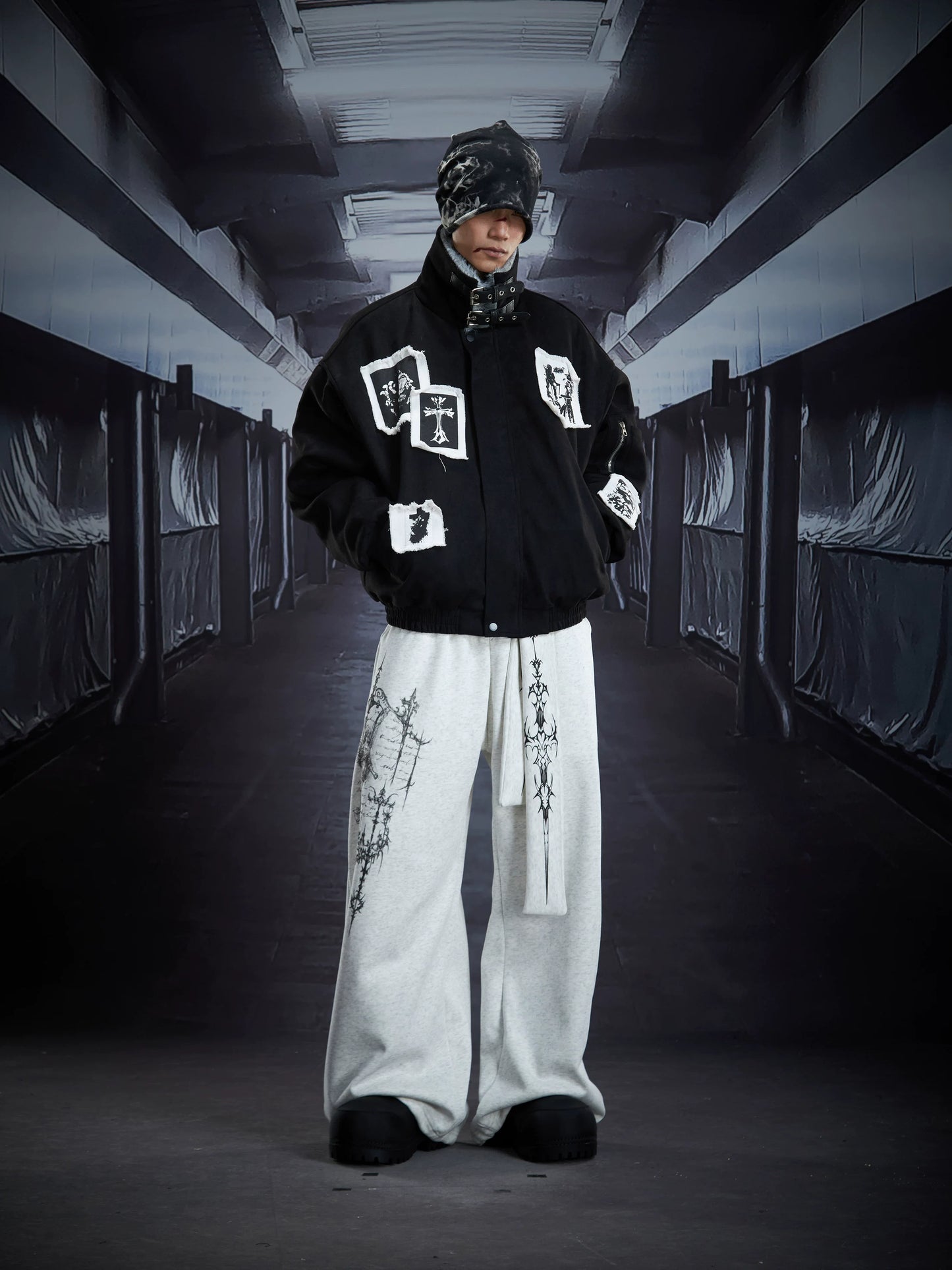 Nocturne Sigil Drape Cargo Pants