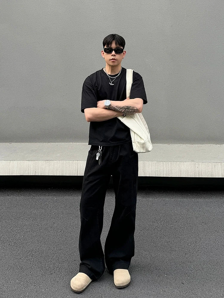 Obsidian Cargo Wide-Leg Pants - Effortless Style and Comfort