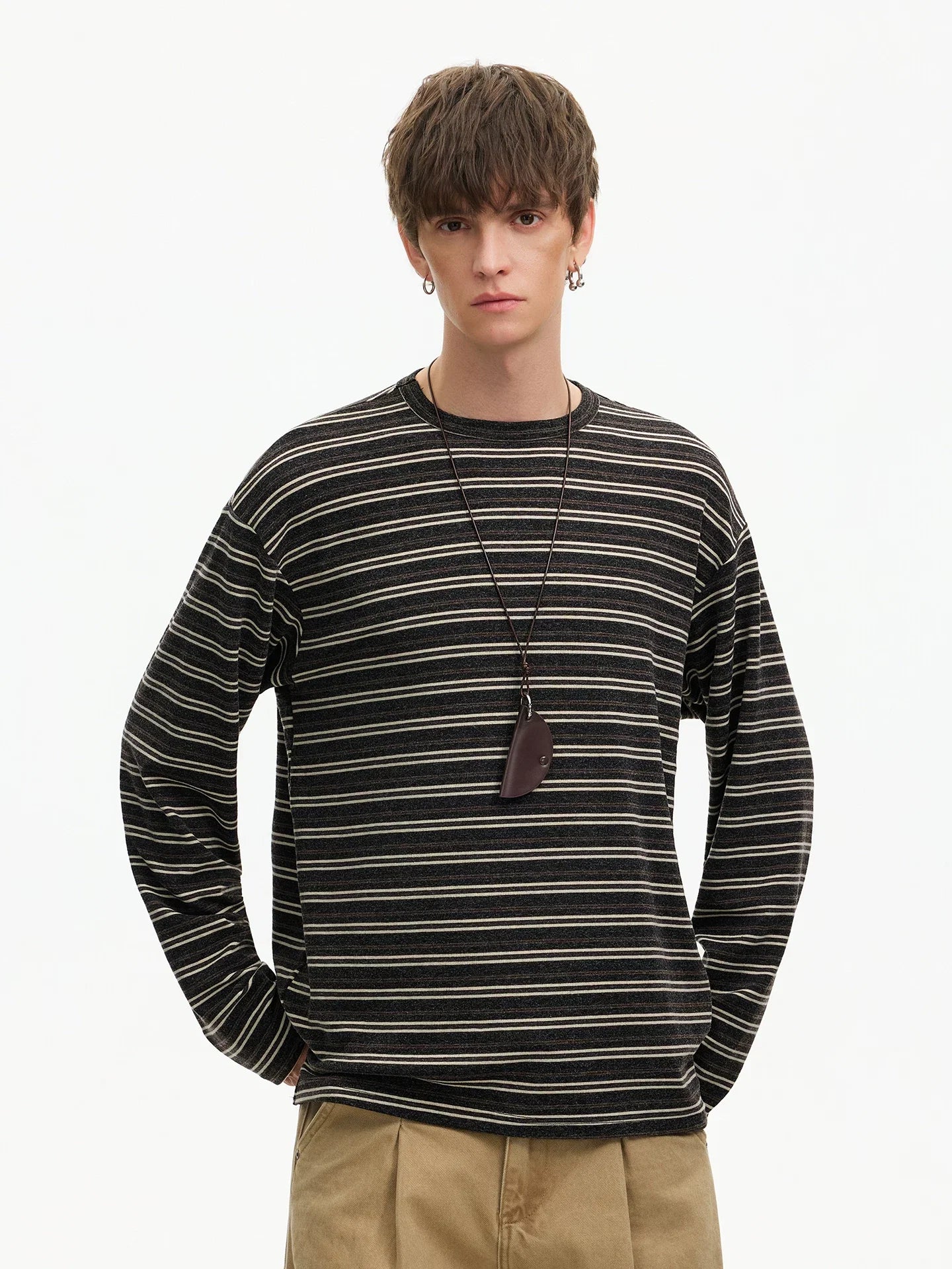 Strata Stripe Long‑Sleeve Tee