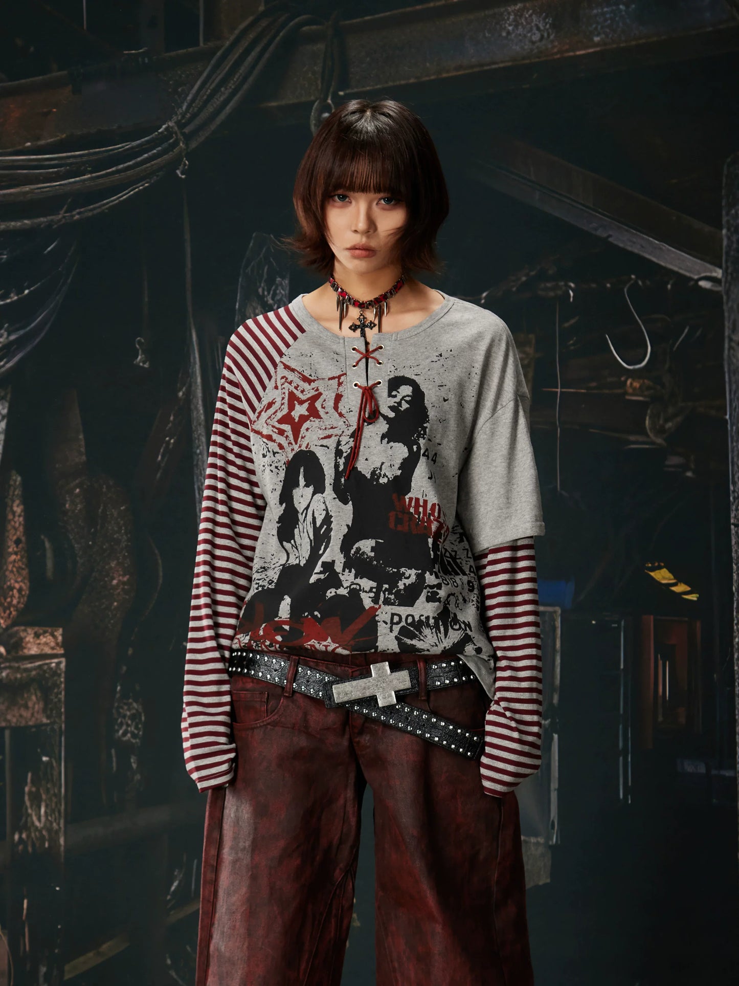 Riot Laced Revolt Graphic Layered Tee
