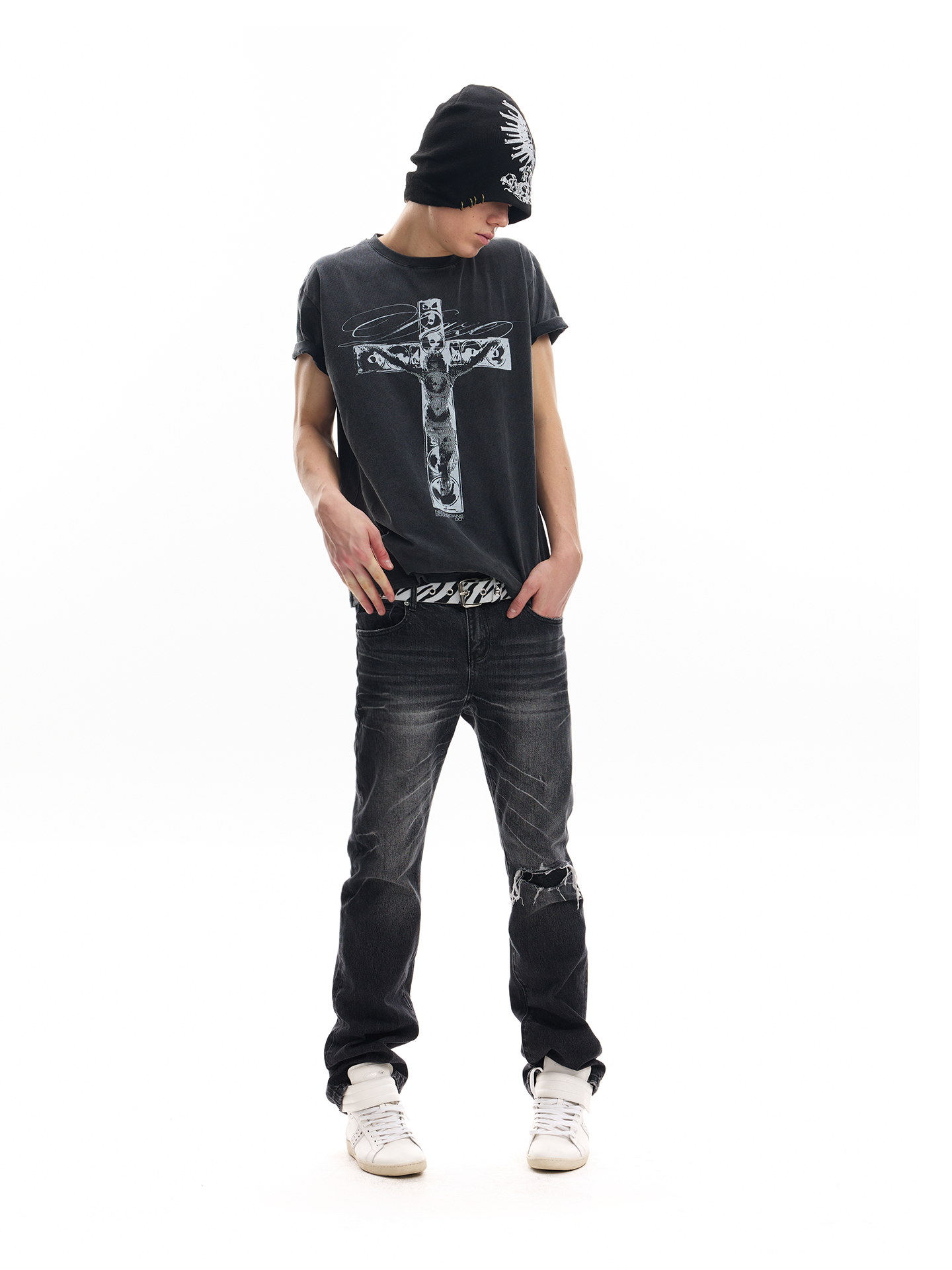 Skull Speakers Cross Graphic Tee