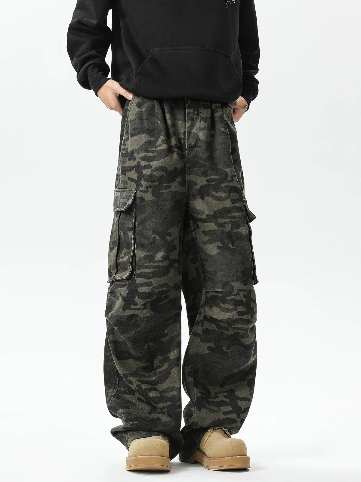 Unisex Shadow Patrol Wide-Leg Cargo Pants