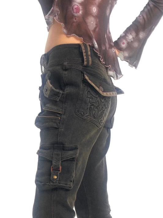 Obsidian Arsenal Cargo Flare Jeans